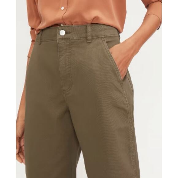 $118 Everlane The Utility Barrel Pant Green - size 0 - Picture 2 of 12